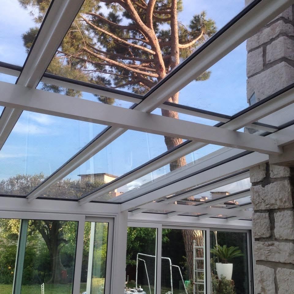 Copertura vetrata della veranda